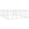 Outdoor Dog Kennel Galvanized Steel 390.7 ft¬≤