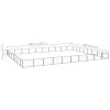 Dog Kennel Black 861.1 ft¬≤ Steel
