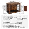 VEVOR Dog Crate Furniture, Wooden Dog Crate with Double Doors, Heavy-Duty Dog Cage End Table with Multi-Purpose Removable Tray, Modern Dog Kennel Indo