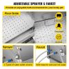VEVOR Dog Grooming Tub, Professional Stainless Steel Pet Dog Bath Tub, with Steps Faucet & Accessories Dog Washing Station